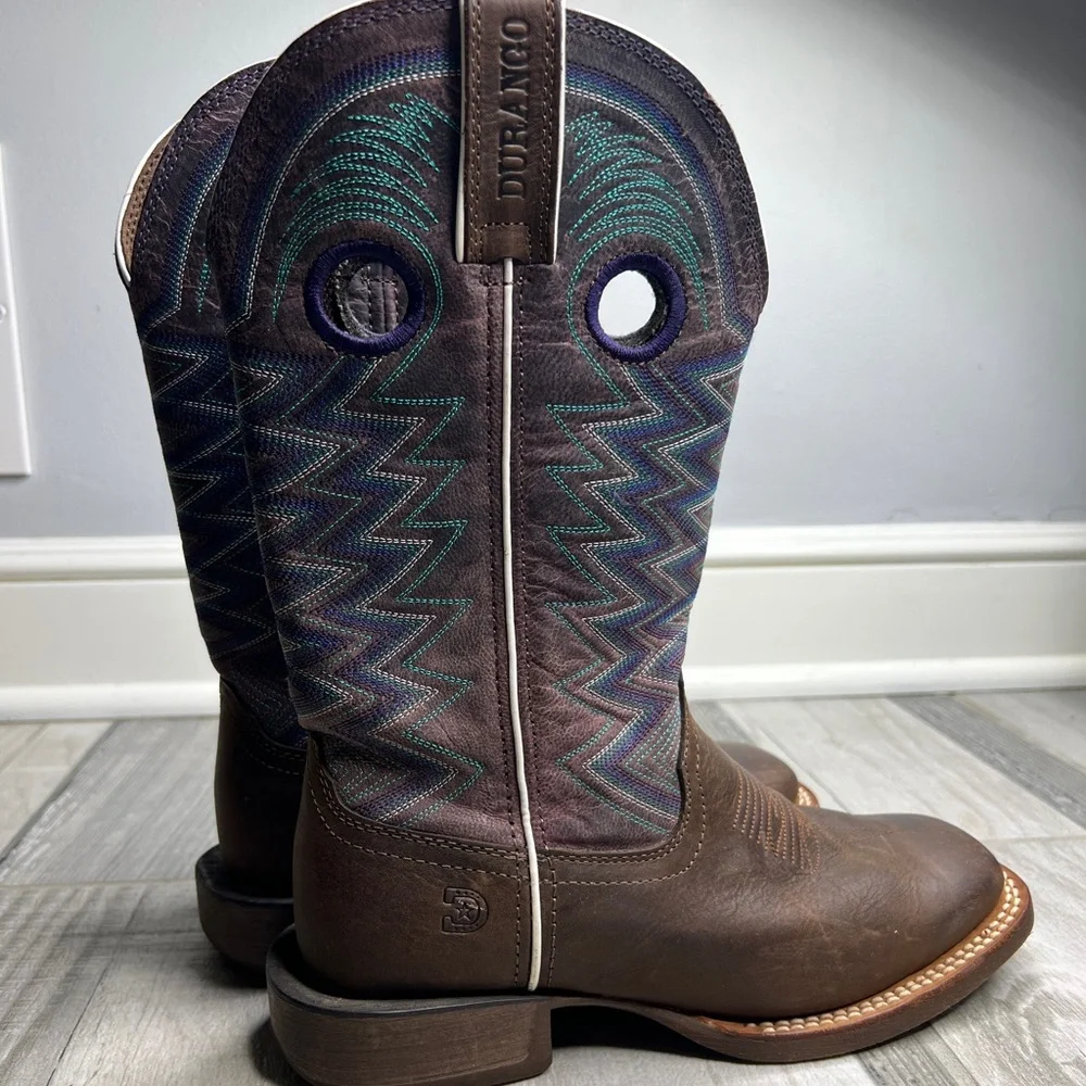 DURANGO WOMEN'S LADY REBEL AMETHYST WESTERN PERFORMANCE BOOTS - BROAD SQUARE TOE